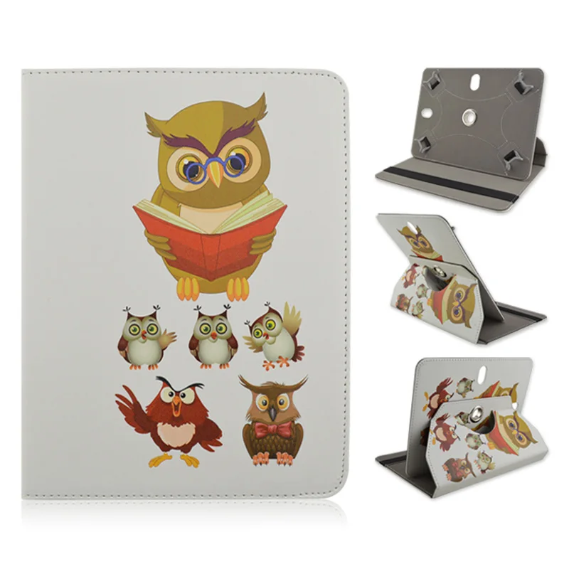 

PU leather 360 Rotating Cover Case For 2017 Kobo aura H2O edition 2 6.8" water proof ereader 7 inch Case Universal tablet Bag