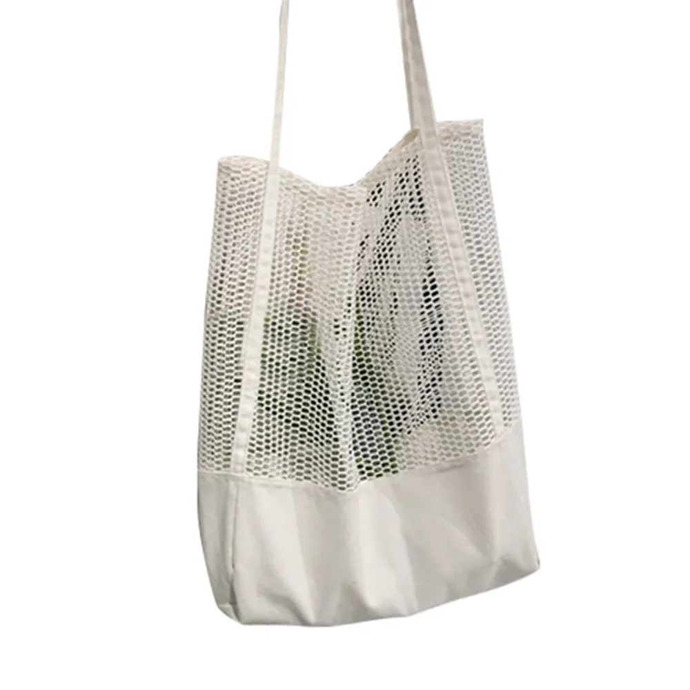 

Fashion Girls Causal Shopping Handbag Shoulder Mesh Shopper Beach Bag women's handbag small crossbody shoulder bags for women