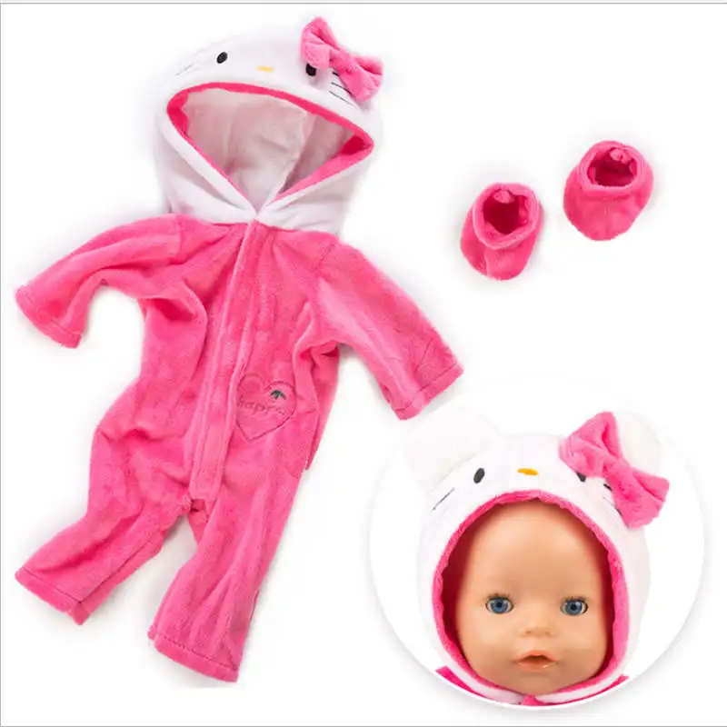 Born New Baby Doll Одежда Подходит для 18 дюймов 40-43 см кукла Единорог Страус кошка Пони аксессуары Одежда для ребенка подарок на день рождения