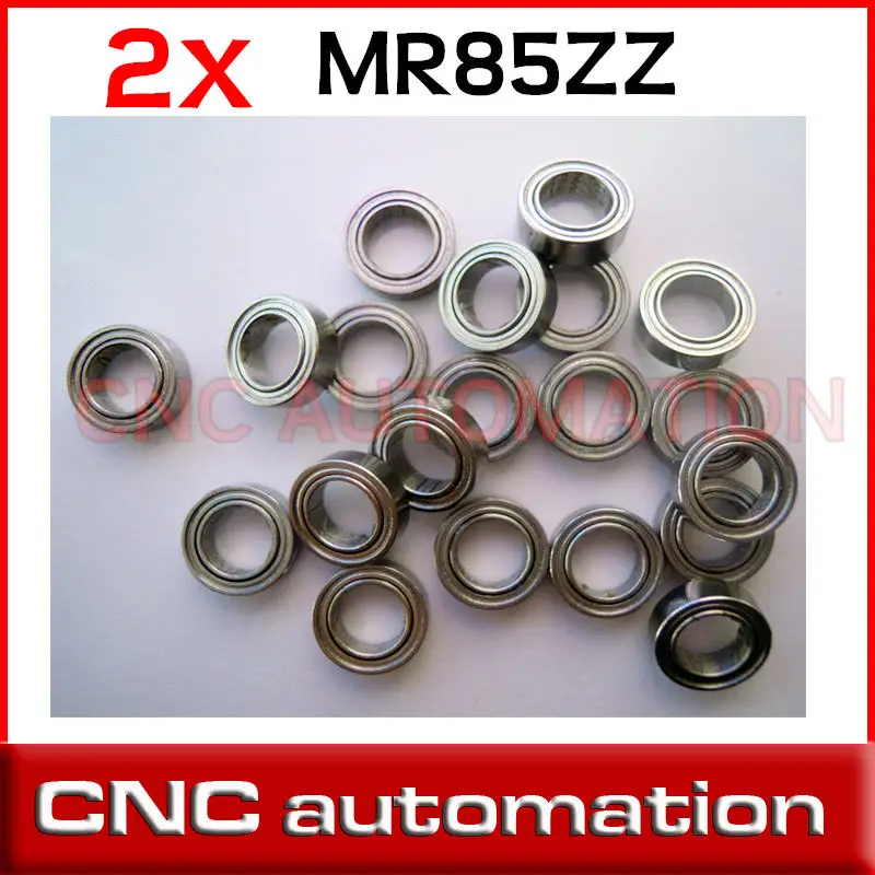 2pcs MF85ZZ MR85 ZZ 5*8*2.5mm chrome steel deep groove bearing radial shaft flange