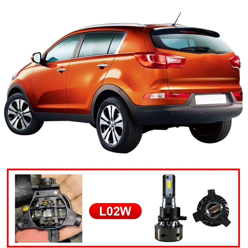 Carlitek для kia sportage H7 6000 K светодиодная грушевидная лампа 72 w фары для 12000LM автомобиля наборы светодиодных фар Противотуманные фары авто фары Canbus без ошибок