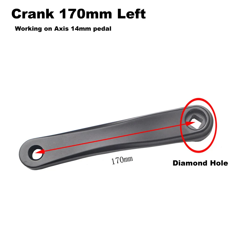 Cycling Crank Repair Part 170mm Mtb Road Bike Left Crank Bicycle Alloy