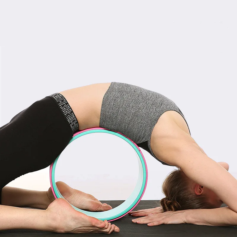 

1pcs Yoga Circles TPE Professional Waist Shape Bodybuilding ABS Gym Workout Yoga Wheel Back Training Tool Fitness Equipment