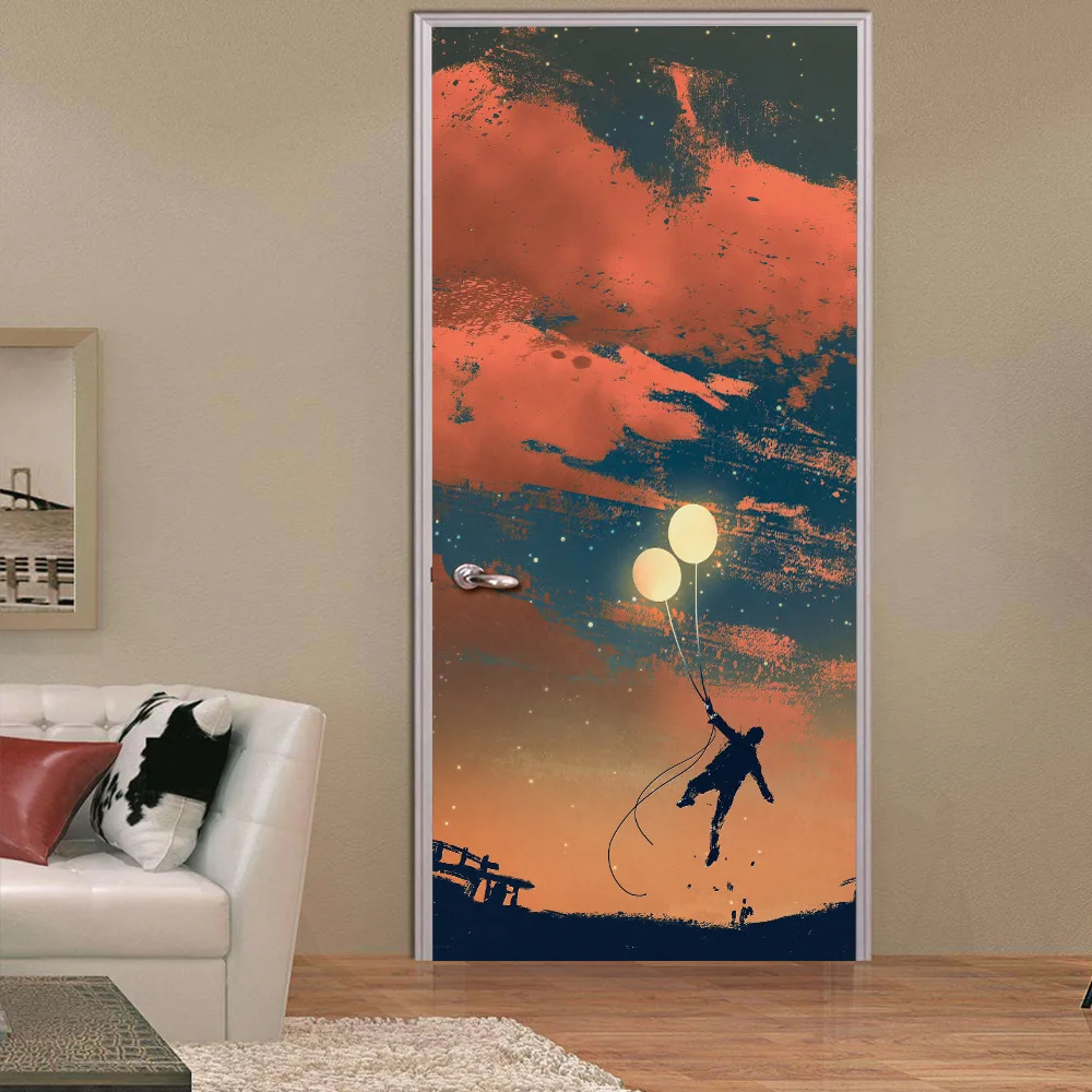 

Creative 3D Ballon Dream Catcher Door Stickers DIY PVC For Wallpapers Home Decor Waterproof Mural Decals For Bedroom Living Room