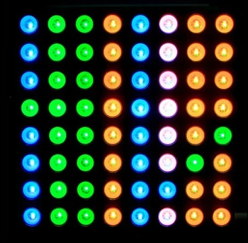 

Three -color full-color common anode RGB LED dot matrix display module compatible colorduino 60mm 8 * 8