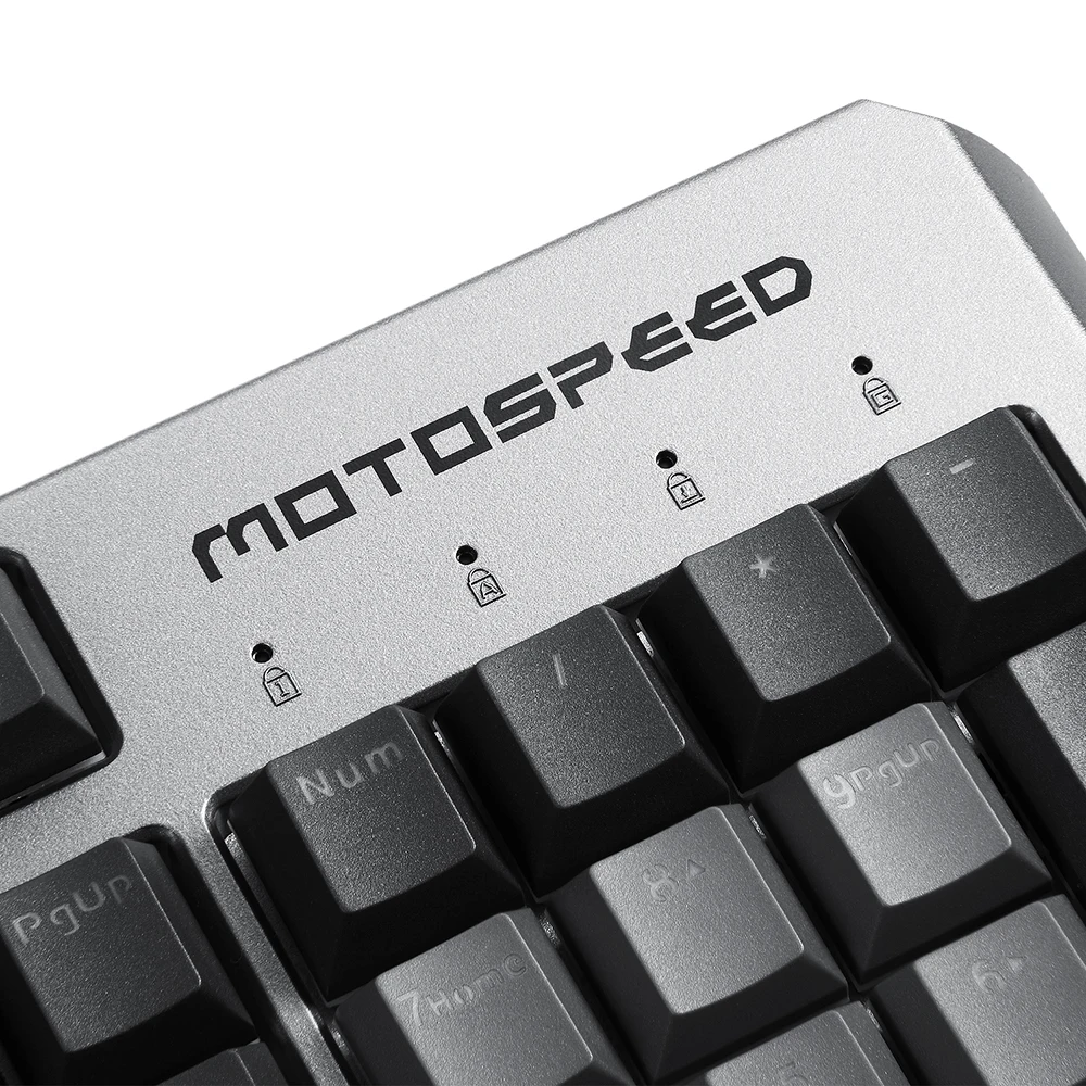 MOTOSPEED CK80 Проводная Механическая игровая клавиатура RGB подсветка PBT Keycap все ключи анти-призрак