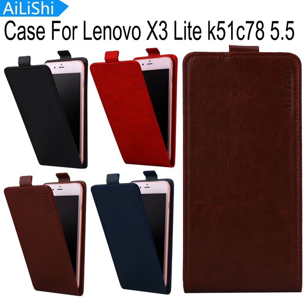 

AiLiShi 4-Colors For Lenovo X3 Lite k51c78 5.5 Case Top Quality Flip Hot Sale PU Protective Cover Skin Leather Case In Stock