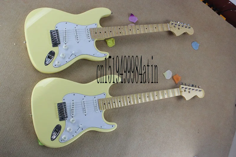 Бесплатная доставка Новое поступление новый Стиль Stratocaster электрогитары белый