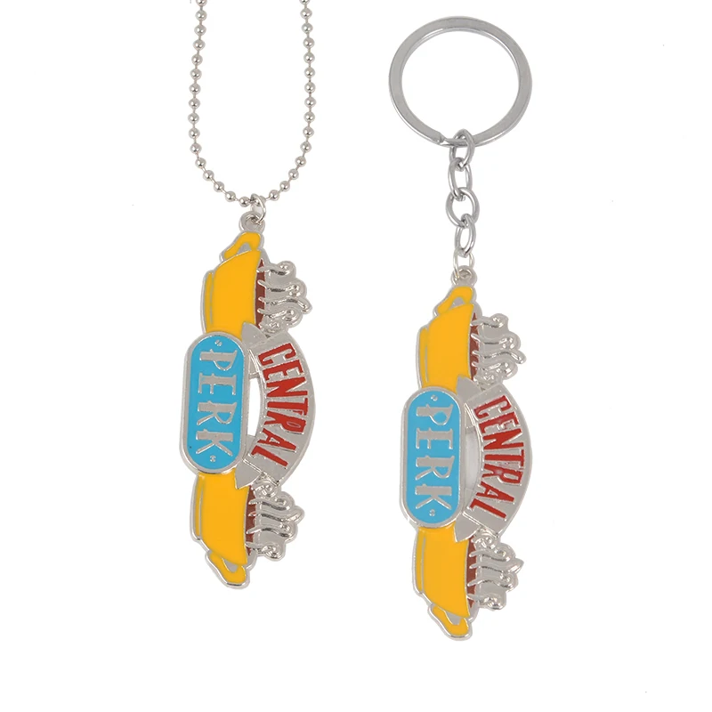

American TV show Pendant Key Chain Friends Central Perk Coffee Time Keychain Key chain Gift for TV show fans