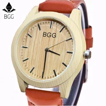 Hot Fashion Brand Unisex Watches New Luxury Imitation Wooden Watch Women Men Vintage Leather Quartz Wood Color Dress Watch Clock