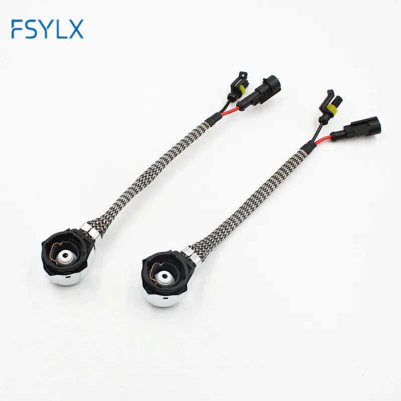 FSYLX 2XD2S D2R D4 усилитель HID Adater переходник с разъемом для кабеля D2S D2C ксеноновая hid