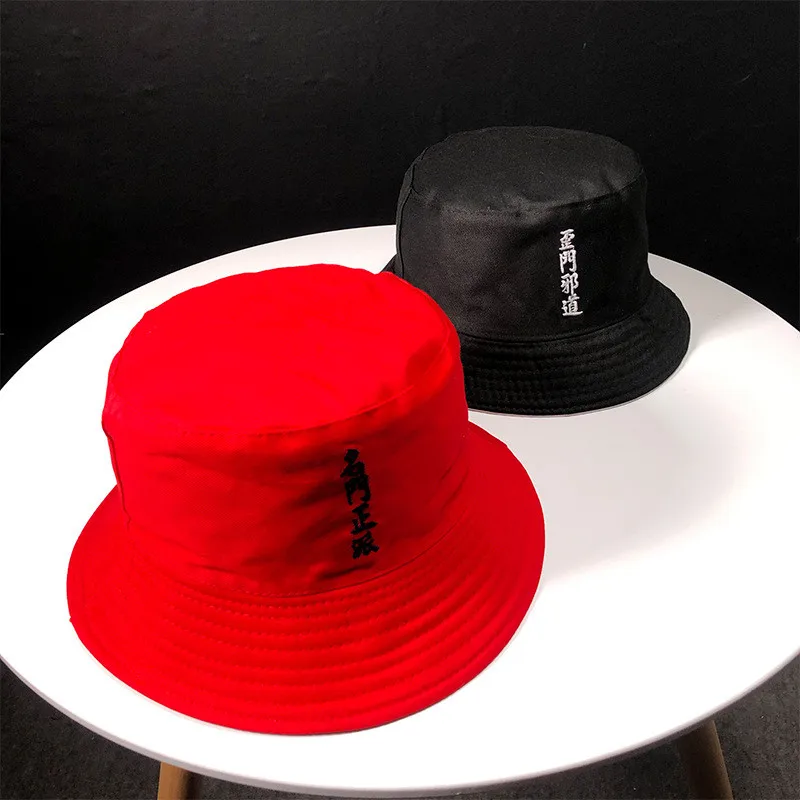 

2018 Cotton Double sided geometric Bucket Hat Fisherman Hat outdoor travel hat Sun Cap Hats for Men and Women 194