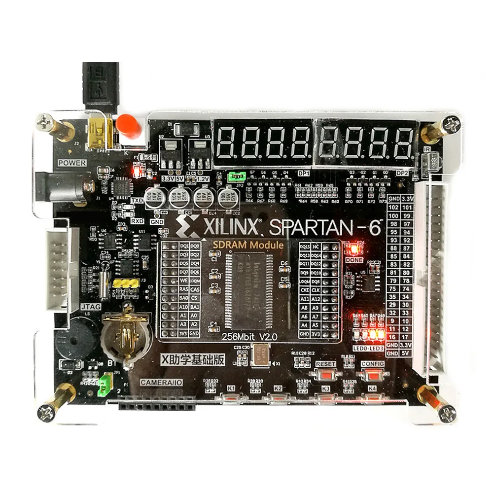 Макетная плата FPGA Xilinx Spartan 6 XC6SLX9 макетная + 256 Мбит SDRAM модуль VGA|fpga development board|development