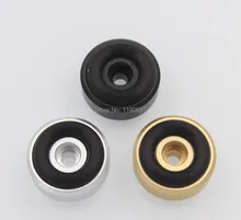 Rubber Ring Shock Absorber Top Aluminum Machine Foot Amplifier Feet Speaker Turntable Feet 20*8MM 4PCS Free Shipping