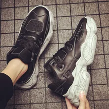 Мужские кроссовки; фирменные дизайнерские кроссовки на платформе; мужские кроссовки на шнуровке; Вулканизированная обувь; tenis masculino K4-19