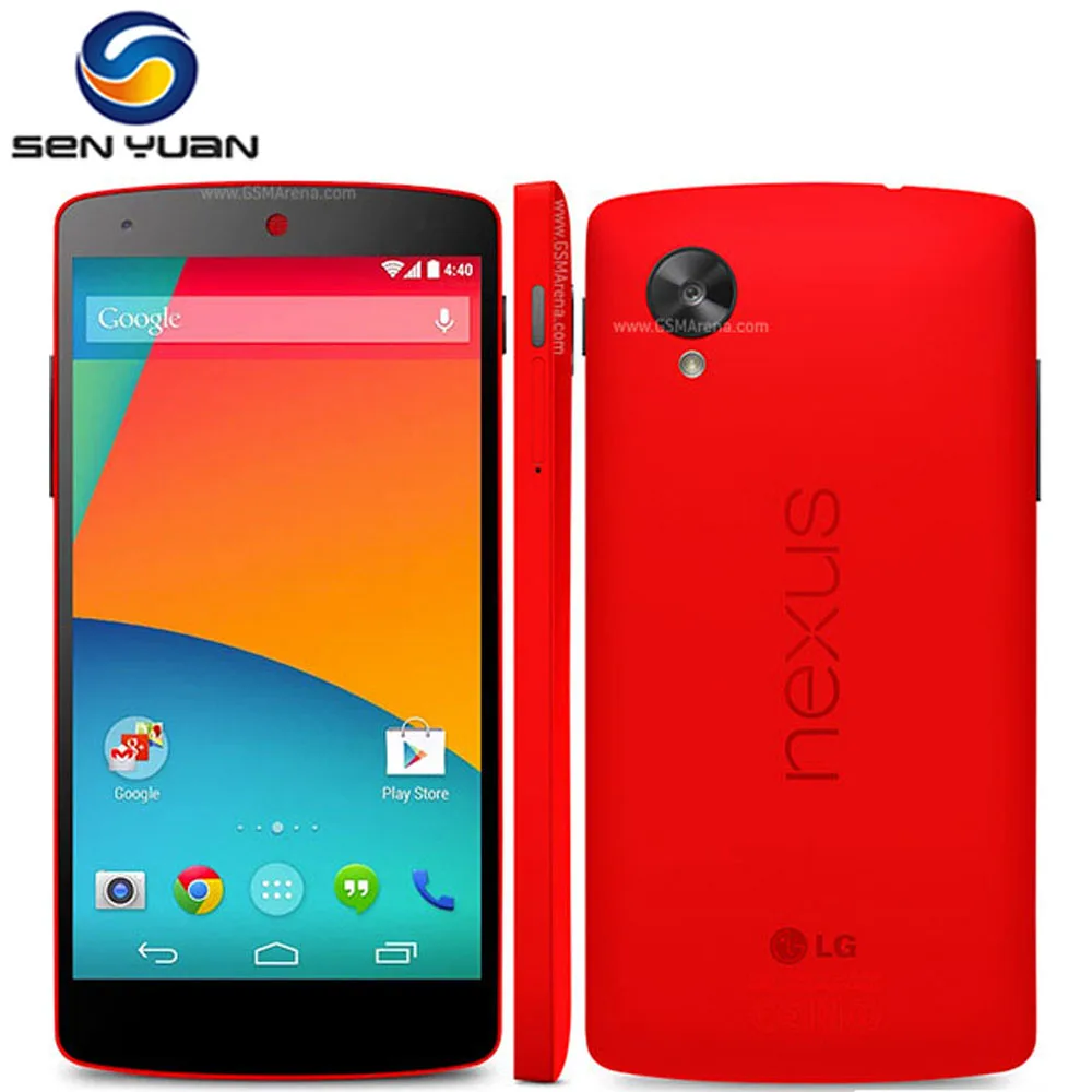 

Original LG Nexus 5 mobile phone Android WIFI GPS 5.0" 8MP Quad-core 2GB RAM 16GB ROM D820 D821 Mobile phone cellphone
