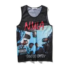 Новейшие майки мужские повседневные мужские/wo мужские 3D принтованные NWA музыкальные модные хип-хоп летние дышащие трусы для мальчиков жилет рубашка