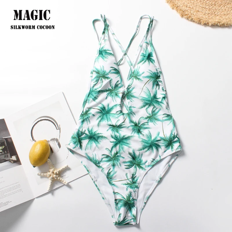 

One-piece Swimsuit V-neck Summer Sexy Backless Bikini Set Ladies Beach Swimwear Matteobenni Swimsuits bathing suit women