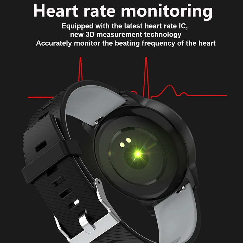 LIGE Sport Smart Bracelet Men Smart Wristwatch Blood Pressure Heart Rate Monitor Fitness Tracker IP67 Waterproof Pedometer Watch