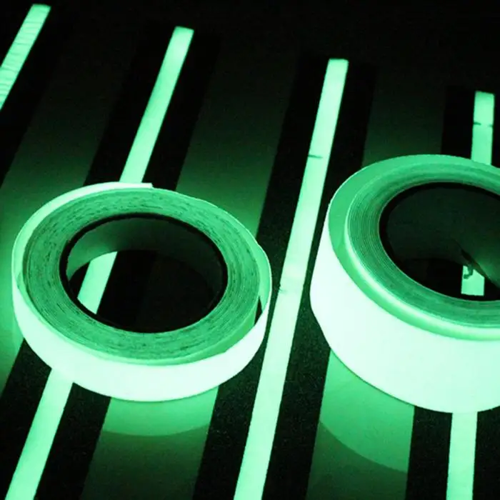 12 MM*3 M Self-adhesive Tape Glow in the Dark Stage Home Decorations Warning Tapes Safety Security Reflective Sticker Material