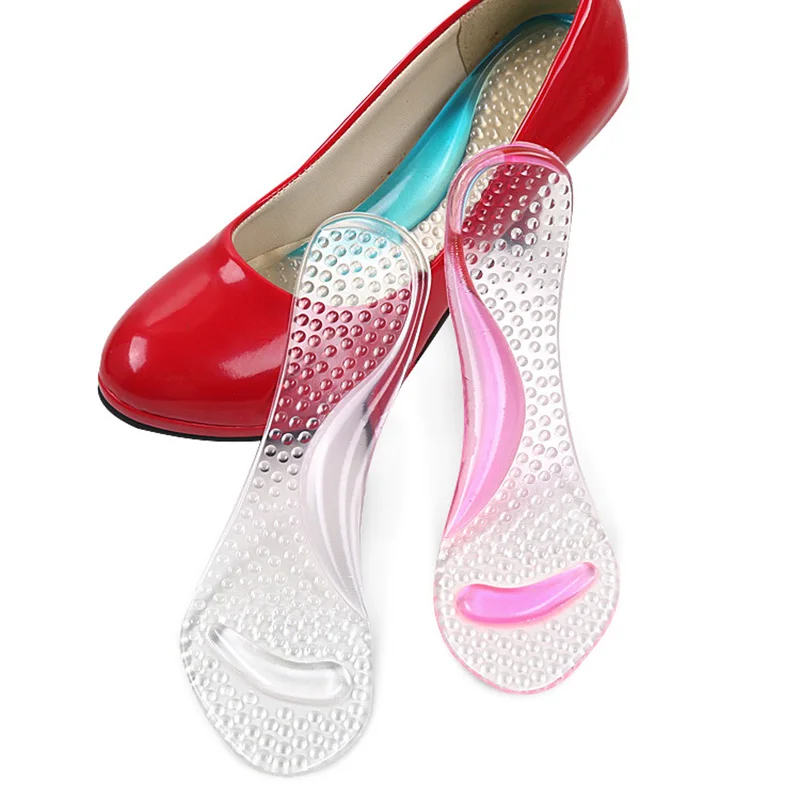 

Women Silicone Gel Insoles Arch Support Orthotic Flatfoot Prevent Foot Cocoon High Heels Shoes Pad AIC88