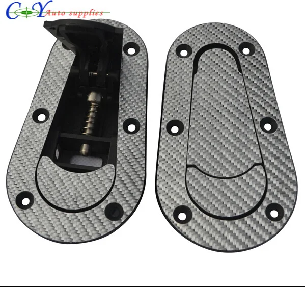Modified car carbon fiber cover lock invisible engine lock