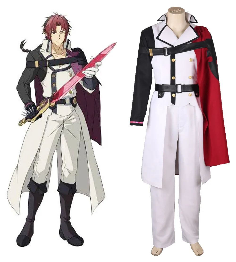 Free Shipping Seraph of the End Crowley Eusford Vampires Uniform font b Anime b font font