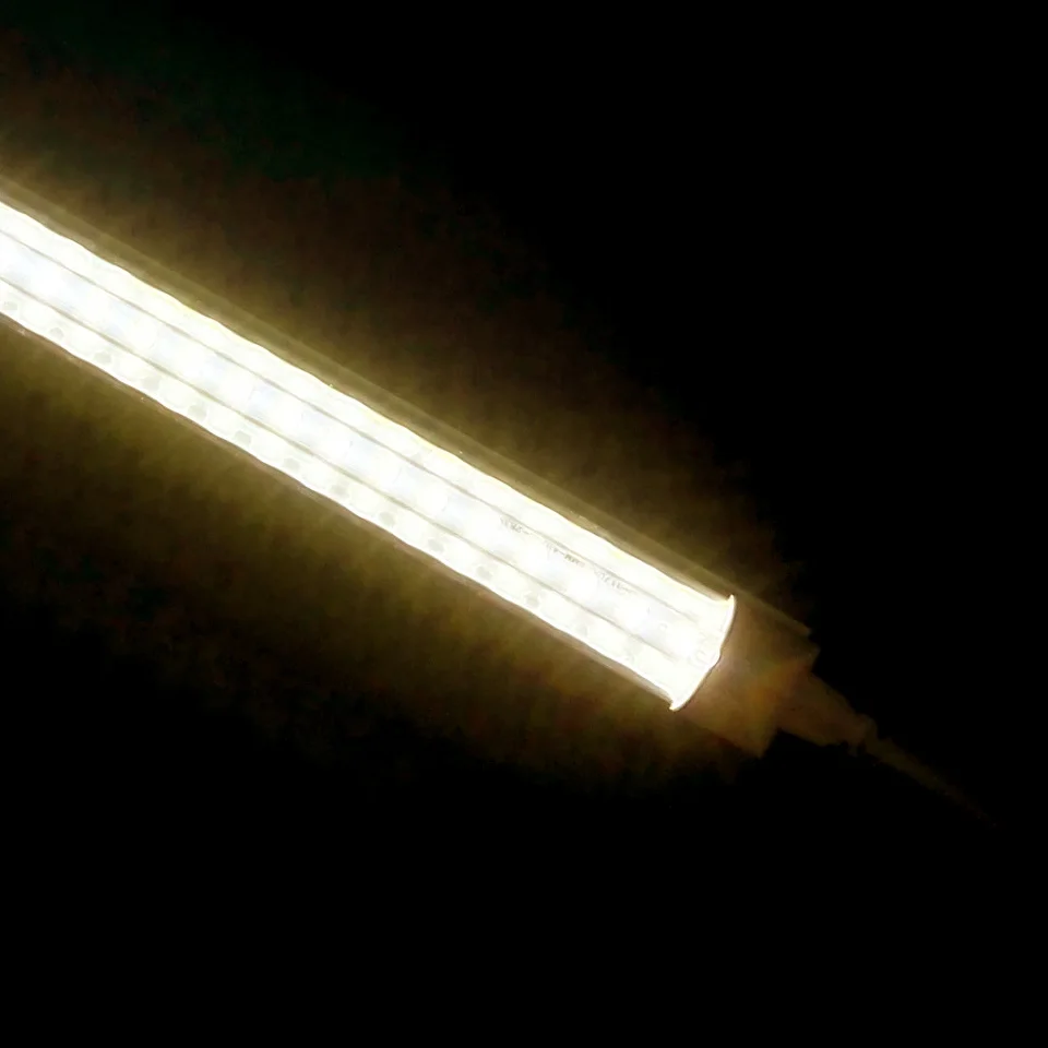 Светодиодный лампы T8 интегрированный 570 мм 20W 2FT V-Форма светодиодный светильник высокого светящего потока(в соответствие с 270 градусов Светодиодные флуоресцентные огни 2000lm 110 220v
