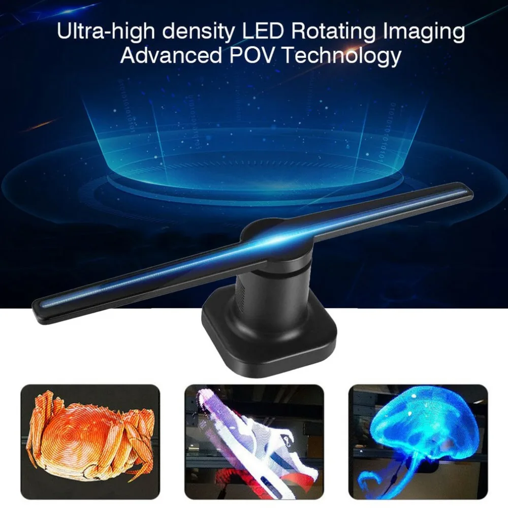 Newest Universal LED Holographic Projector Portable Hologram Player 3D Holographic Dispaly Fan Unique Hologram Projector Newest Universal LED Holographic Projector Portable Hologram Player 3D Holographic Dispaly Fan Unique Hologram Projector