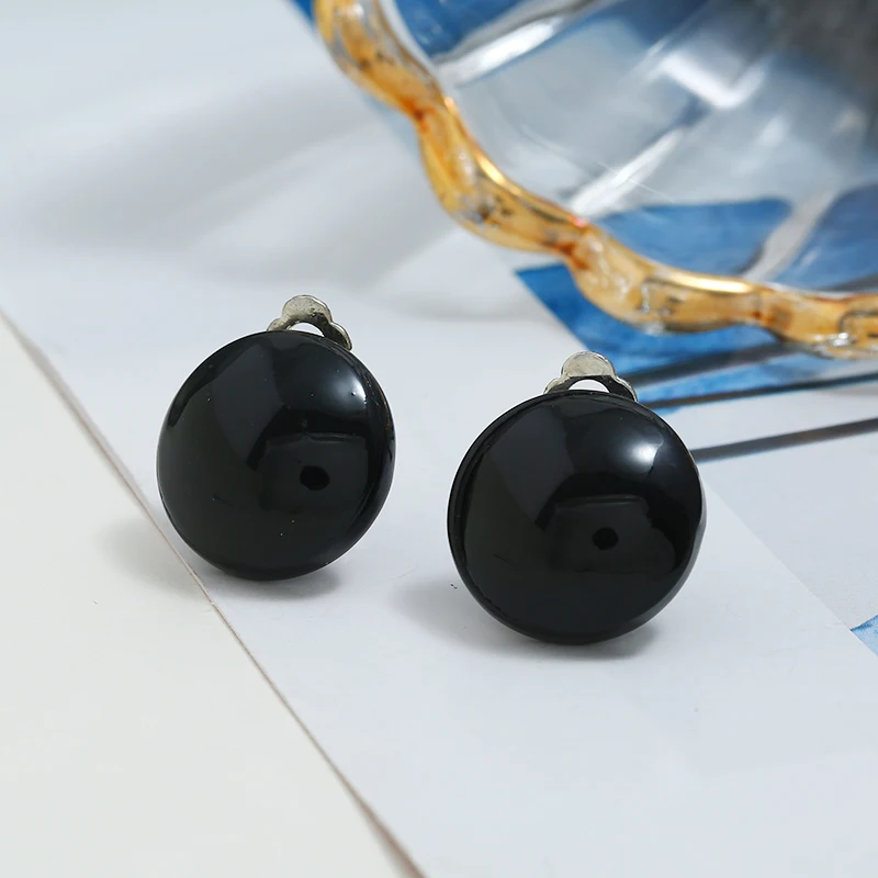 Акриловые серьги Ушная клипса без пирсинга Klipsy Na Uszy Earing Boucle D'oreille Femme 2019