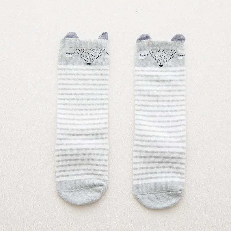Новое поступление, унисекс детские носки с ушками для новорожденных с рисунками животных хлопковые носки для малышей нескользящие носки высокого качества