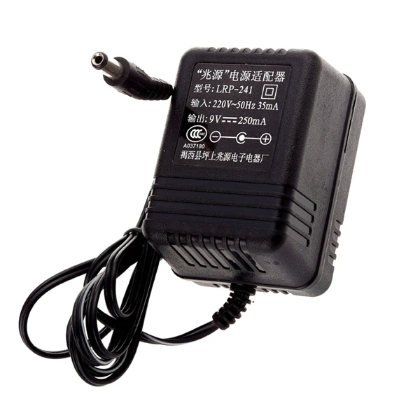 DC 9V250mA Power Adapter/Transformer/Charger LRP-241 for XY-211 XY-213 XY-219 XY-888 XY-893 XY-833 XY-893A XY-813 XY-889 XY-883 |