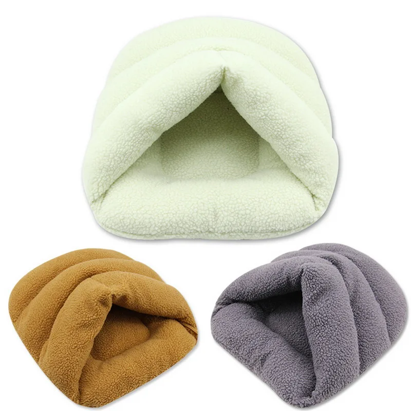 

1PCWarm Soft Cashmere Sleeping Beds Hot Dog Bed & Mats House Kennel Sofa For Small Medium Dogs Cats Accessories