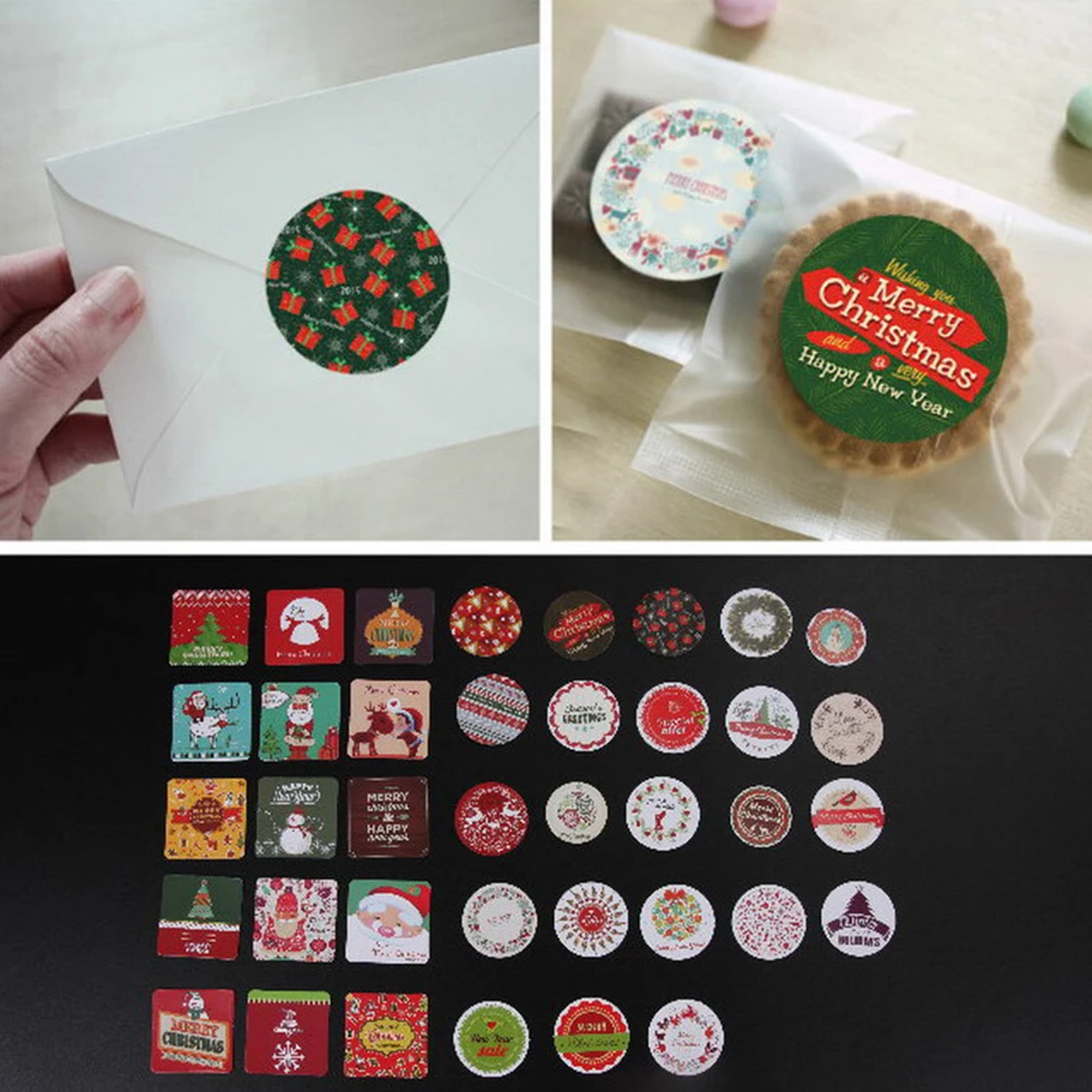 

38pcs/pack DIY envelop sealing sticker Christmas stickers diy scrapbook Scrapbooking Diary Label DecorMerry christmas Supply