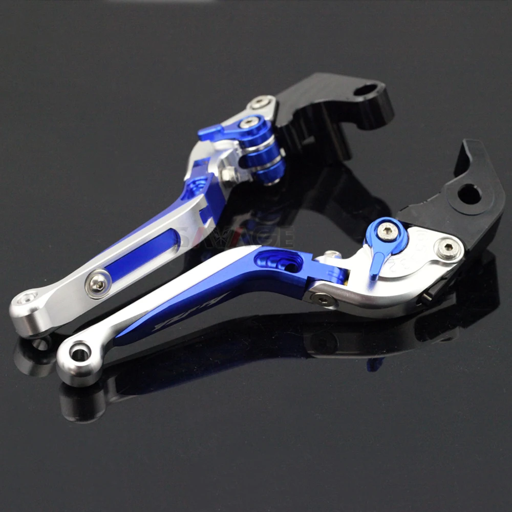 

Brake Clutch Lever For YAMAHA YZFR1 YZF-R1 2009-2014 Blue+Silver Motorcycle Adjustable Folding Extendable Logo YZF R1