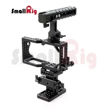 SmallRig Camera Cage Kit for Blackmagic Pocket Cinema Camera (BMPCC) wtih Nato Handle, Adjustable Lens Support System–1754