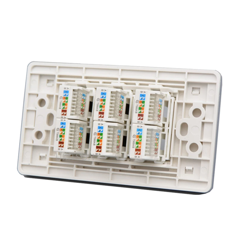 120 Type 6 Ports  CAT5E RJ45 Wall Outlet pic 2