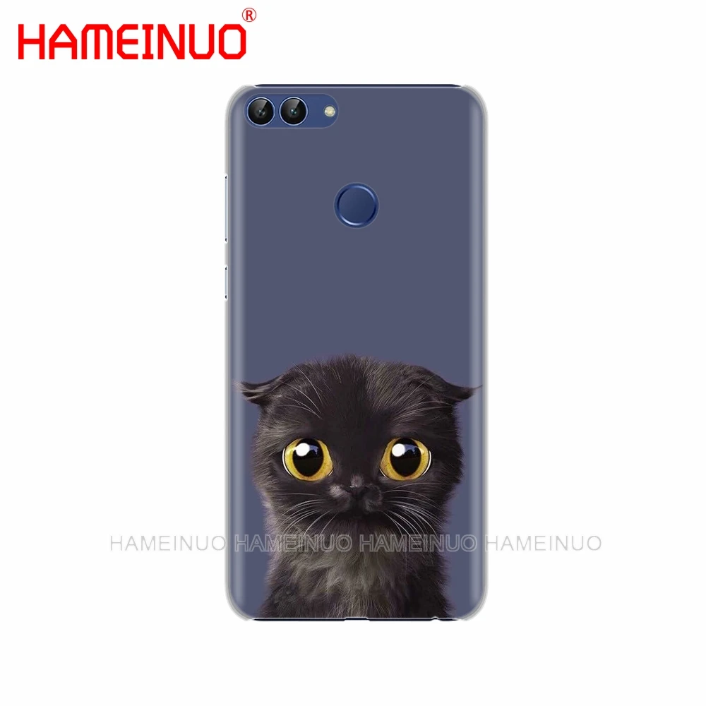 HAMEINUO Черный кот глазящий глаз на сотовый телефон чехол для huawei Honor Y5 7C Y625 Y635 Y6 Y7 Y9 Prime PRO - Цвет: 43034