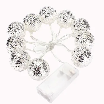

PROMOTION!Set of 10 1m Ball String Lanterns LED Fairy Lights Battery Operated Garden Wedding Home Party Christmas Decoration