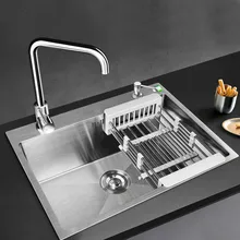 304 нержавеющая сталь ручная кухонная раковина утолщение раковина пакет Раковина один слот LU42710