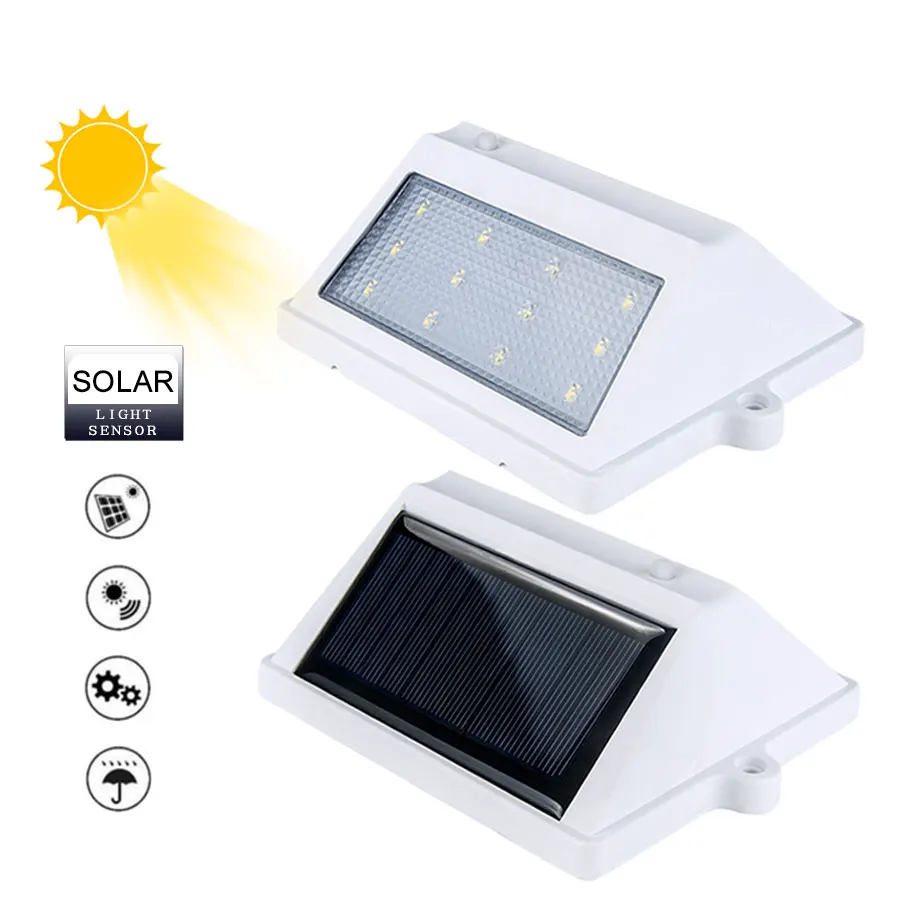 

Solar Power LED Solar Light Lamp Outdoor Garden Decoration Fence Stair Yard Light Sensor Night Security Wall Lamp Waterproof