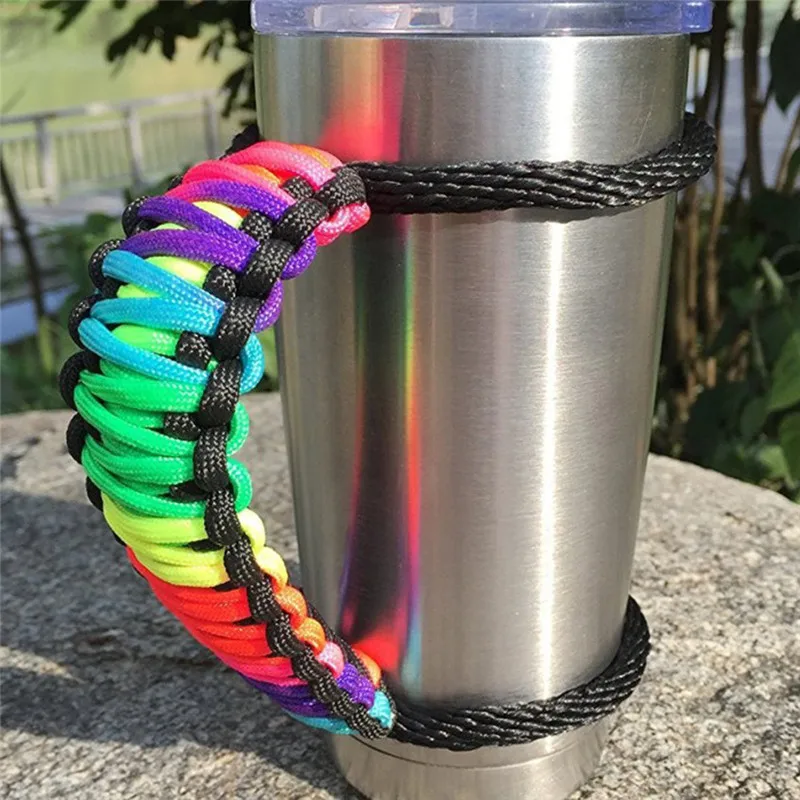 Paracord ручка ручной работы для 30oz Yeti Ritc Tumbler Rambler Cup Holder Safety &amp Survival Z0605 | Спорт и