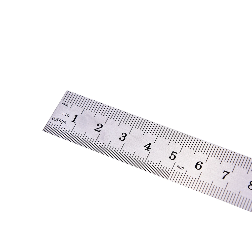 1 шт. 15 см нержавеющая сталь металл прямая Линейка правитель инструмент точность Двусторонняя измерительный инструмент