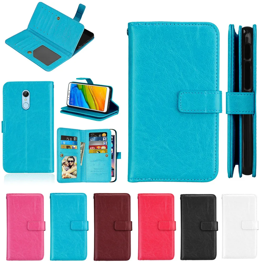 

For Redmi 4A 5 5A 5X A1 NOTE5A 6pro Flip Wallet Leather Stand Case Cover For Xiaomi 8 A2 6X M4 M4i M4C Cover Leather Phone Case