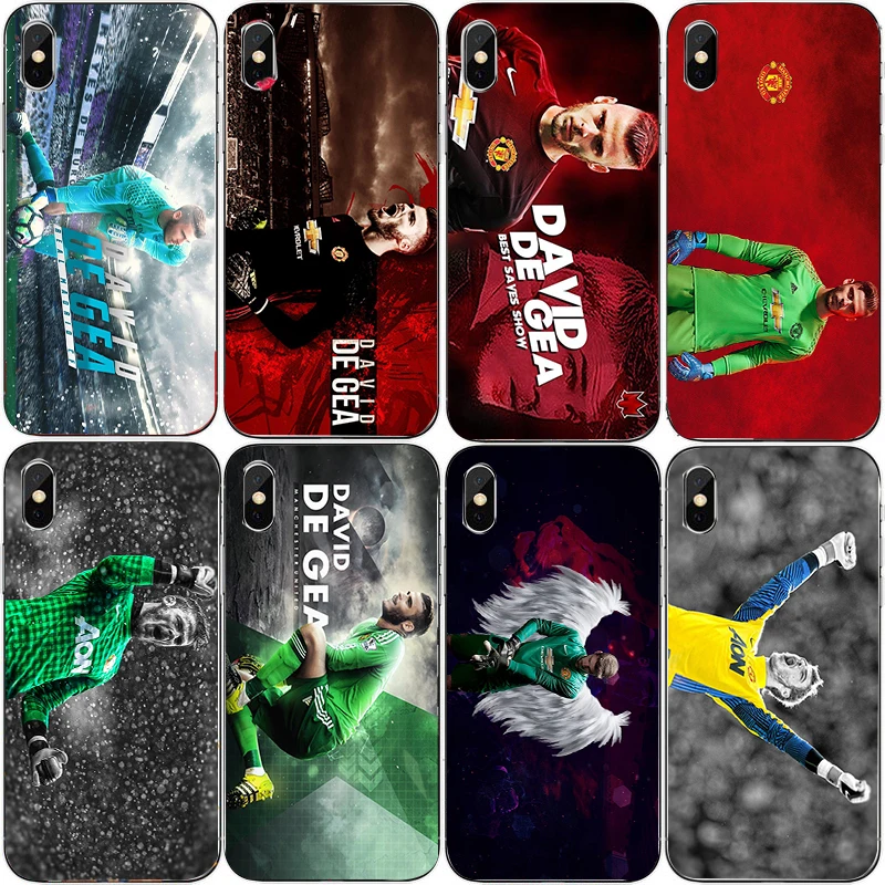 

Yinuoda ManUtd Team David De Gea Phone Case For iphone DIY Picture Black Soft TPU Cover For iPhone X XR XS MAX 7 8 7plus 6 6S 5S