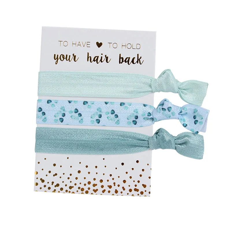 

(3pcs per set) You can choose the style, hot sale fold over elastic hair ties