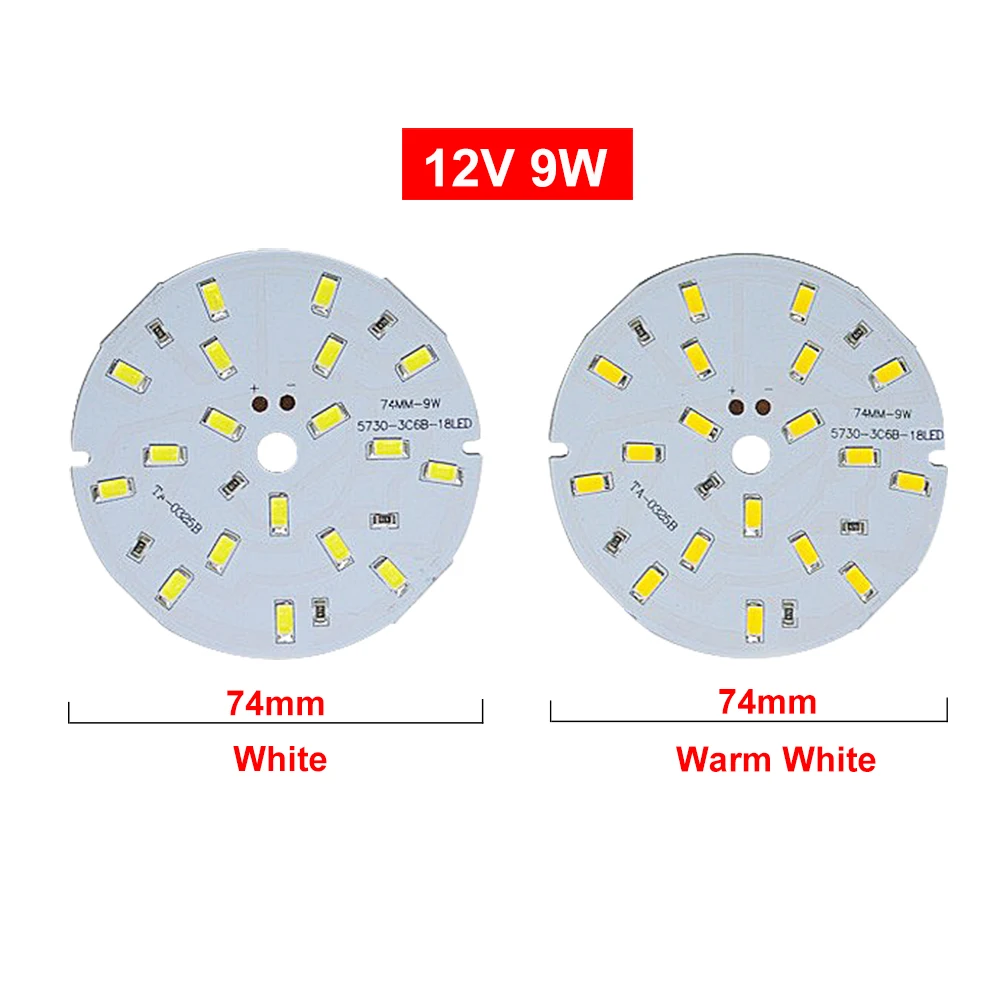 5 шт. светодиодный светильник 12 В SMD 5730 PCB чипы 3 Вт 5 Вт 7 Вт 9 Вт 12 Вт 15 Вт 21 Вт светодиодный 12 в источник лампы для DIY шариковая лампа Домашний Светильник ing JQ0