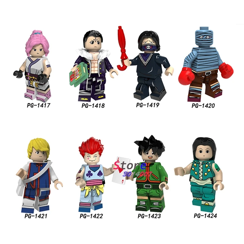 

Single Building Blocks HUNTER Anime Figure Kuroro Fei Hisoka Machi Gon Freecss Bonole Ayanami Nagisa Kaworu toys for children