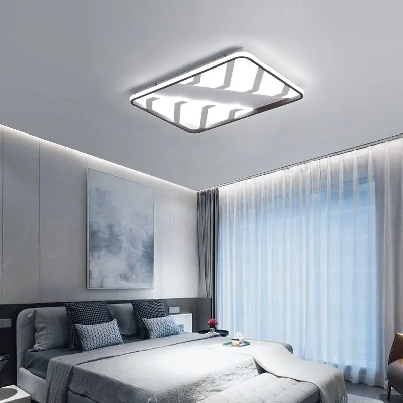 

Ceiling light Square dimming remote control luxury lobby creative simple Overhead hanging hotel home modern led ceiling lamp