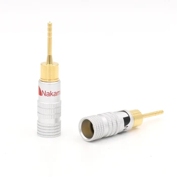 

8PCS Nakamichi 2mm Pin Speaker Banana Plug Adapter Wire Gold Plated